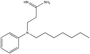 3-[heptyl(phenyl)amino]propanimidamide,,结构式