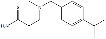 3-[methyl({[4-(propan-2-yl)phenyl]methyl})amino]propanethioamide