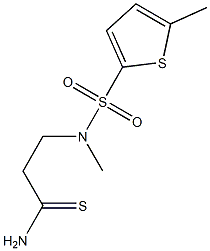 3-[methyl(5-methylthiophene-2-)sulfonamido]propanethioamide