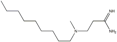 3-[methyl(nonyl)amino]propanimidamide Struktur