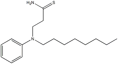 3-[octyl(phenyl)amino]propanethioamide,,结构式