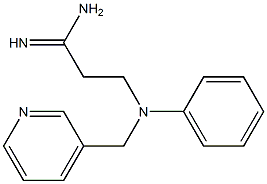 3-[phenyl(pyridin-3-ylmethyl)amino]propanimidamide Structure