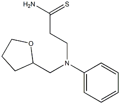 3-[phenyl(tetrahydrofuran-2-ylmethyl)amino]propanethioamide Struktur