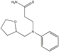 3-[phenyl(tetrahydrofuran-2-ylmethyl)amino]propanethioamide,,结构式