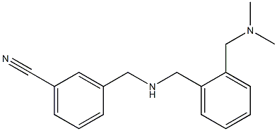  3-{[({2-[(dimethylamino)methyl]phenyl}methyl)amino]methyl}benzonitrile