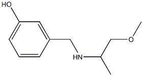 3-{[(1-methoxypropan-2-yl)amino]methyl}phenol Struktur