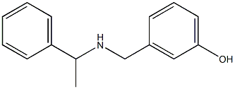 3-{[(1-phenylethyl)amino]methyl}phenol 结构式