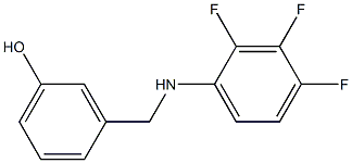 3-{[(2,3,4-trifluorophenyl)amino]methyl}phenol,,结构式