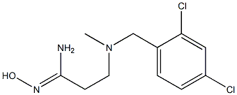 3-{[(2,4-dichlorophenyl)methyl](methyl)amino}-N'-hydroxypropanimidamide,,结构式