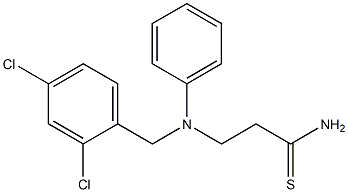 3-{[(2,4-dichlorophenyl)methyl](phenyl)amino}propanethioamide