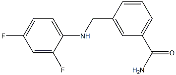 3-{[(2,4-difluorophenyl)amino]methyl}benzamide