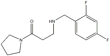  3-{[(2,4-difluorophenyl)methyl]amino}-1-(pyrrolidin-1-yl)propan-1-one