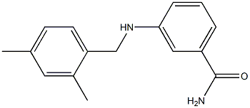 3-{[(2,4-dimethylphenyl)methyl]amino}benzamide Structure