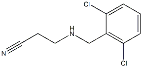 3-{[(2,6-dichlorophenyl)methyl]amino}propanenitrile,,结构式