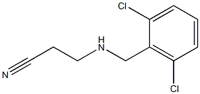 3-{[(2,6-dichlorophenyl)methyl]amino}propanenitrile Structure