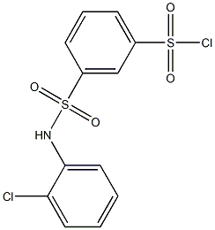  3-{[(2-chlorophenyl)amino]sulfonyl}benzenesulfonyl chloride