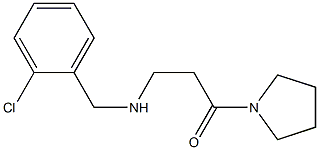 3-{[(2-chlorophenyl)methyl]amino}-1-(pyrrolidin-1-yl)propan-1-one Struktur