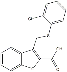 3-{[(2-chlorophenyl)sulfanyl]methyl}-1-benzofuran-2-carboxylic acid