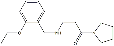 3-{[(2-ethoxyphenyl)methyl]amino}-1-(pyrrolidin-1-yl)propan-1-one Structure