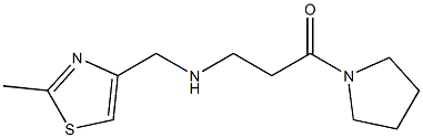 3-{[(2-methyl-1,3-thiazol-4-yl)methyl]amino}-1-(pyrrolidin-1-yl)propan-1-one