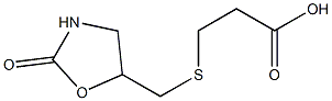 3-{[(2-oxo-1,3-oxazolidin-5-yl)methyl]sulfanyl}propanoic acid Structure