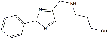 3-{[(2-phenyl-2H-1,2,3-triazol-4-yl)methyl]amino}propan-1-ol Structure
