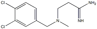 3-{[(3,4-dichlorophenyl)methyl](methyl)amino}propanimidamide Struktur