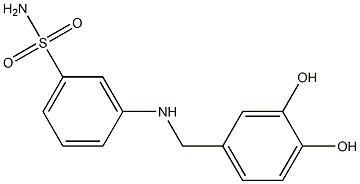 3-{[(3,4-dihydroxyphenyl)methyl]amino}benzene-1-sulfonamide