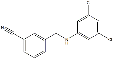 3-{[(3,5-dichlorophenyl)amino]methyl}benzonitrile Structure