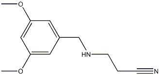 3-{[(3,5-dimethoxyphenyl)methyl]amino}propanenitrile