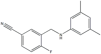 3-{[(3,5-dimethylphenyl)amino]methyl}-4-fluorobenzonitrile|