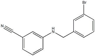 3-{[(3-bromophenyl)methyl]amino}benzonitrile,,结构式