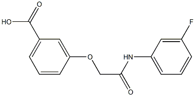 3-{[(3-fluorophenyl)carbamoyl]methoxy}benzoic acid|