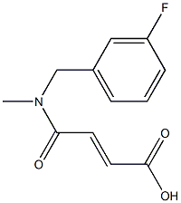 3-{[(3-fluorophenyl)methyl](methyl)carbamoyl}prop-2-enoic acid Struktur