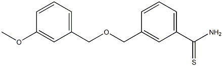  3-{[(3-methoxybenzyl)oxy]methyl}benzenecarbothioamide