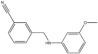 3-{[(3-methoxyphenyl)amino]methyl}benzonitrile Structure