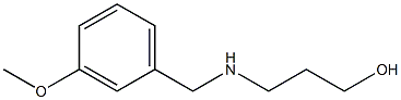3-{[(3-methoxyphenyl)methyl]amino}propan-1-ol 化学構造式