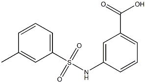 3-{[(3-methylphenyl)sulfonyl]amino}benzoic acid,,结构式