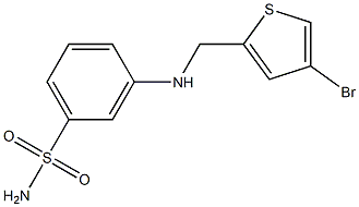 3-{[(4-bromothiophen-2-yl)methyl]amino}benzene-1-sulfonamide Structure