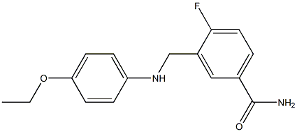 3-{[(4-ethoxyphenyl)amino]methyl}-4-fluorobenzamide Struktur