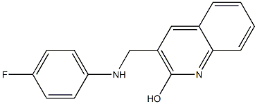 3-{[(4-fluorophenyl)amino]methyl}quinolin-2-ol Structure