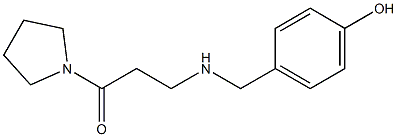 3-{[(4-hydroxyphenyl)methyl]amino}-1-(pyrrolidin-1-yl)propan-1-one|