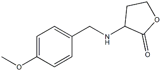 3-{[(4-methoxyphenyl)methyl]amino}oxolan-2-one,,结构式