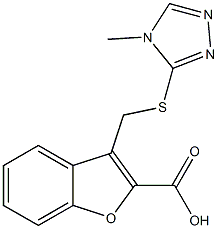 3-{[(4-methyl-4H-1,2,4-triazol-3-yl)sulfanyl]methyl}-1-benzofuran-2-carboxylic acid