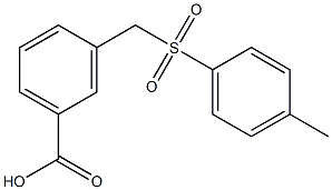 3-{[(4-methylbenzene)sulfonyl]methyl}benzoic acid,,结构式
