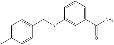 3-{[(4-methylphenyl)methyl]amino}benzamide 结构式