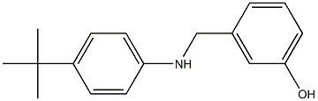 3-{[(4-tert-butylphenyl)amino]methyl}phenol Structure