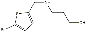 3-{[(5-bromothiophen-2-yl)methyl]amino}propan-1-ol,,结构式