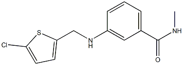 3-{[(5-chlorothiophen-2-yl)methyl]amino}-N-methylbenzamide 化学構造式