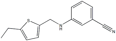 3-{[(5-ethylthiophen-2-yl)methyl]amino}benzonitrile Struktur